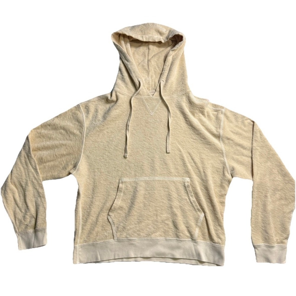 Unsubscribed‎ Butter Yellow Terry Pullover Hoodie Size XS Summer NWOT  $148